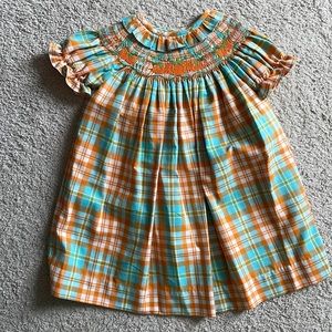 Shrimp and Grits fall smocked dress, 2T.